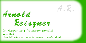 arnold reiszner business card